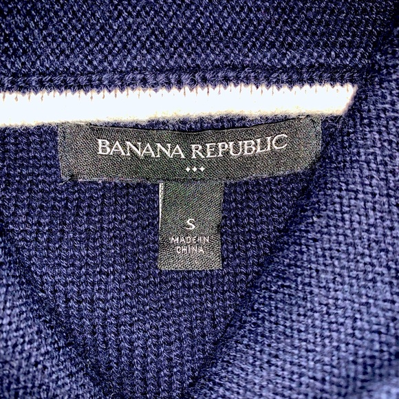 BANANA REPUBLIC 🍌 | Striped | One button | Collar | Sweater - Picture 2 of 2